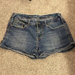 Cowgirl Tuff “Happy Shorts” Jean Shorts